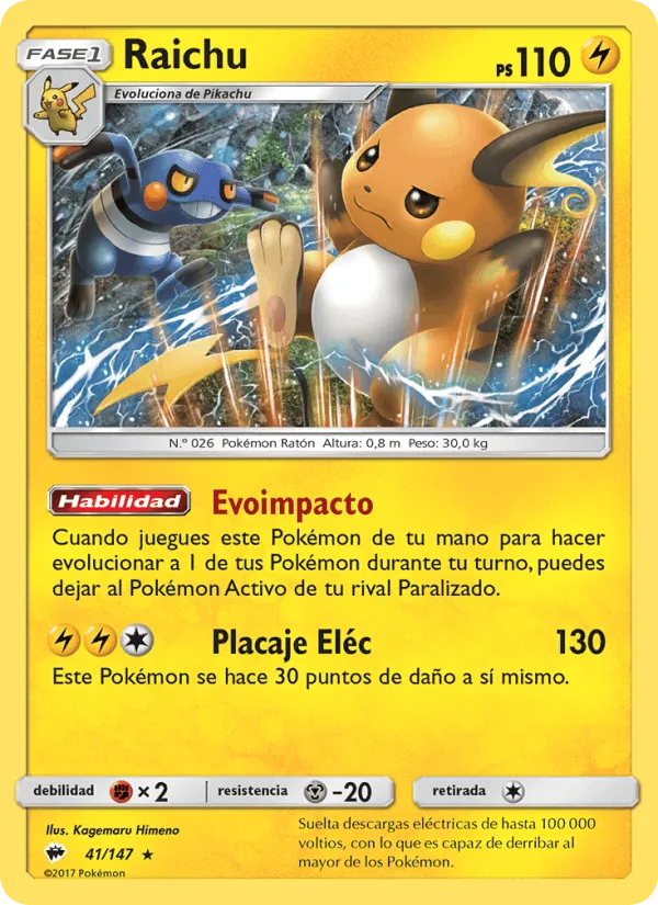 Raichu · Sombras Ardientes 41/147