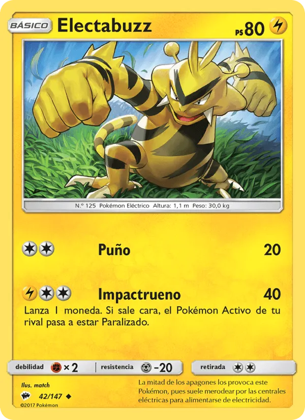 Electabuzz · Sombras Ardientes 42/147