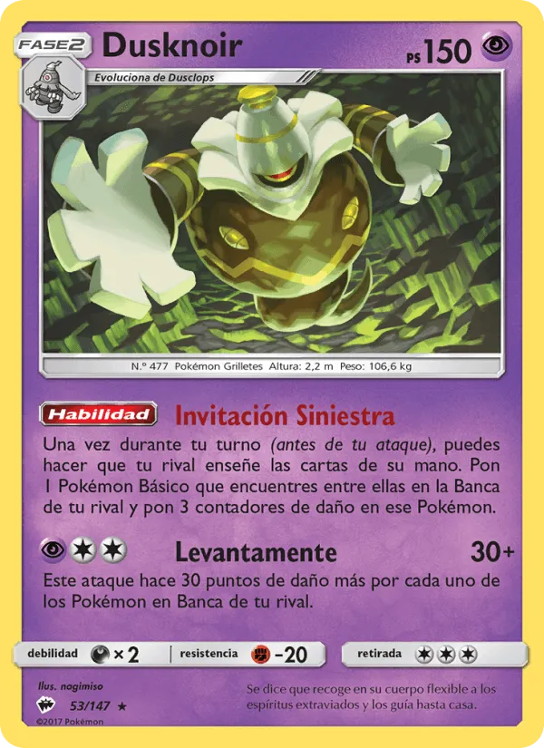 Dusknoir · Sombras Ardientes 53/147
