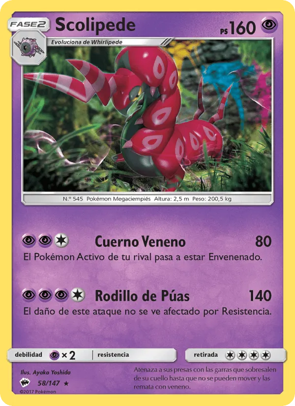 Scolipede · Sombras Ardientes 58/147