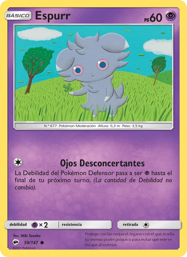 Espurr · Sombras Ardientes 59/147