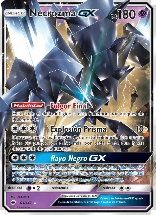 Necrozma GX · Sombras Ardientes 63/147