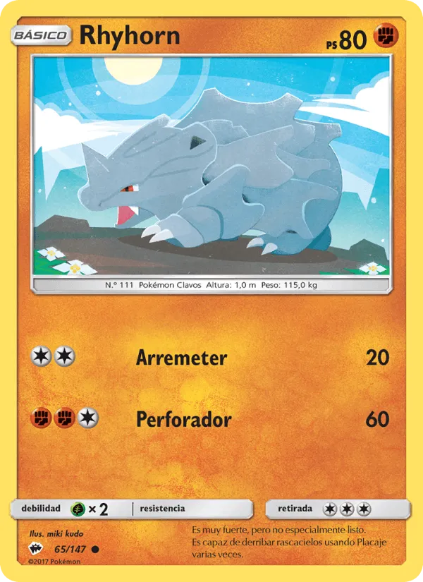 Rhyhorn · Sombras Ardientes 65/147