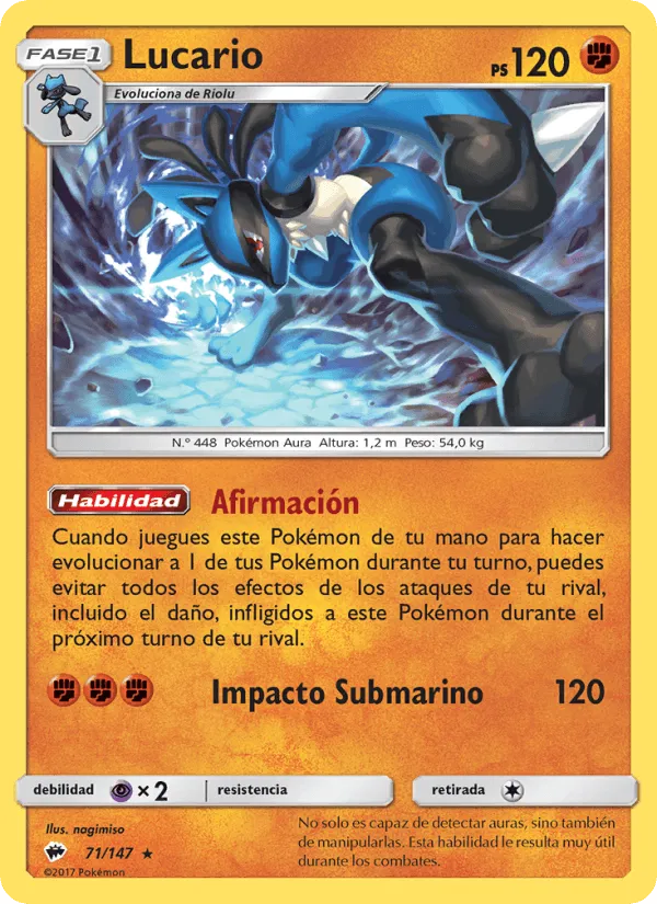 Lucario · Sombras Ardientes 71/147