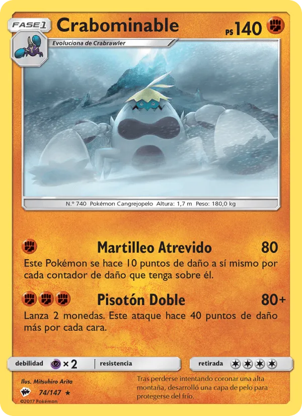 Crabominable · Sombras Ardientes 74/147