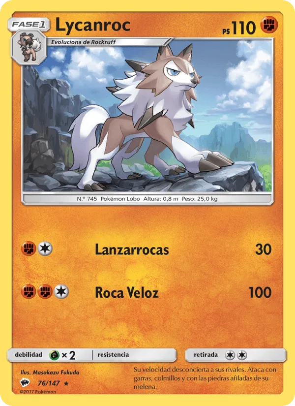 Lycanroc · Sombras Ardientes 76/147