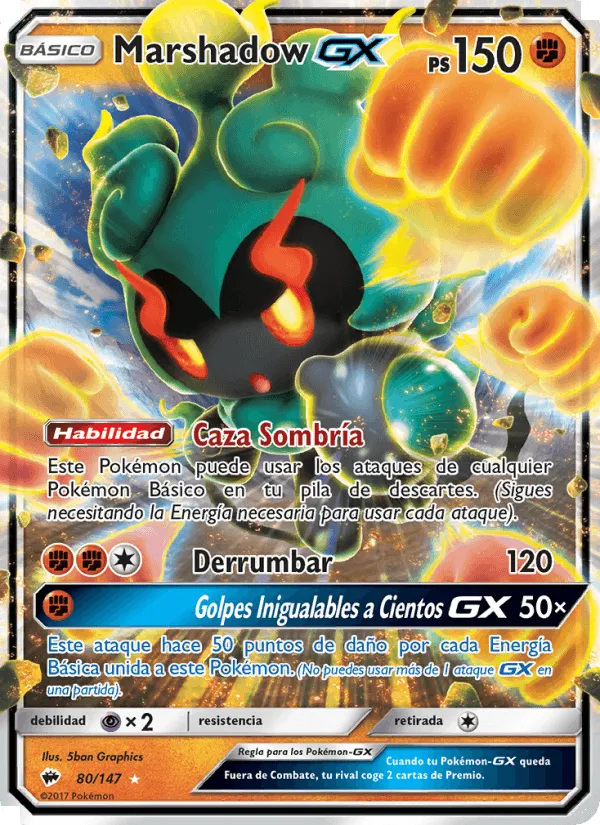Marshadow GX · Sombras Ardientes 80/147