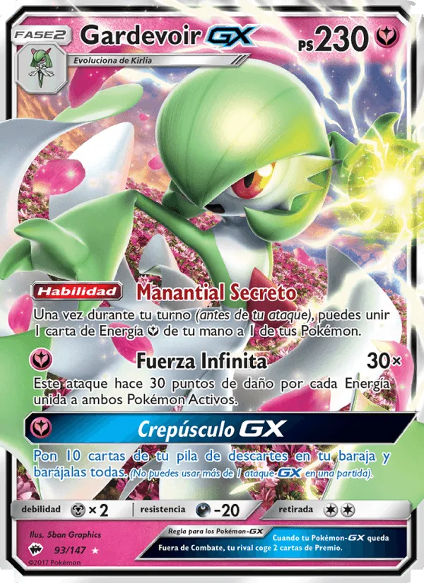 Gardevoir GX · Sombras Ardientes 93/147
