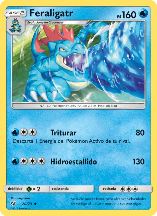Feraligatr · Leyendas Luminosas 20/73