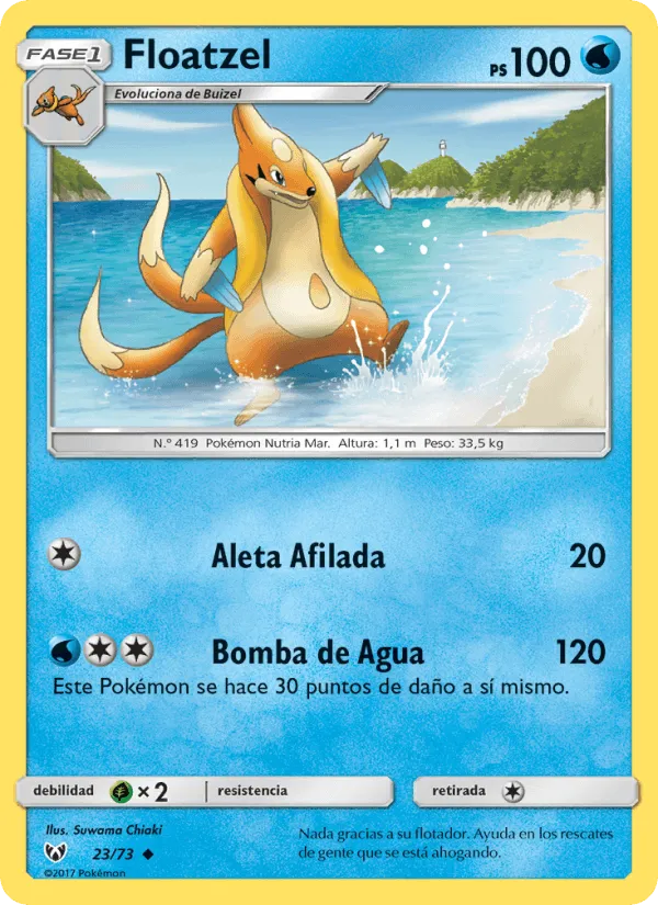 Floatzel · Leyendas Luminosas 23/73