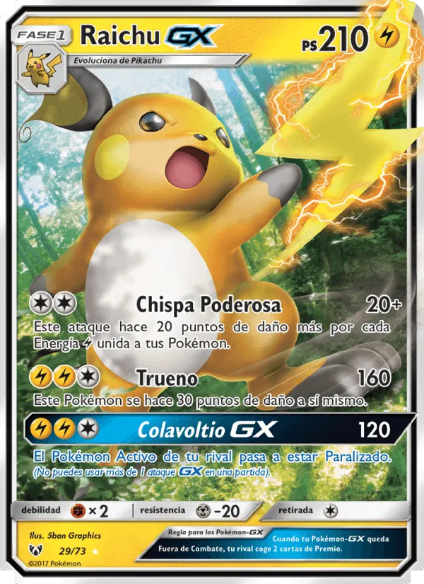 Raichu GX · Leyendas Luminosas 29/73