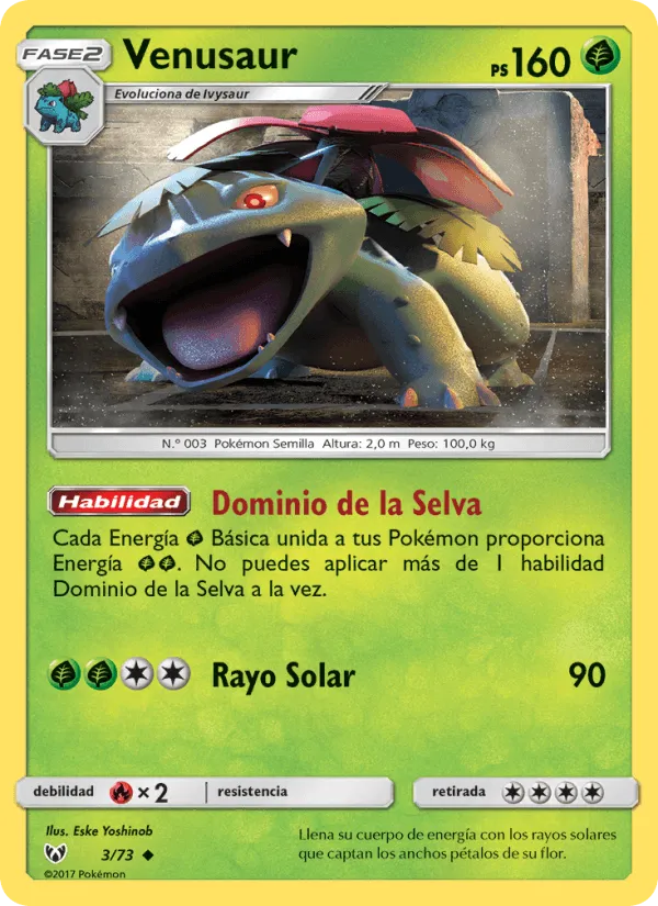 Venusaur · Leyendas Luminosas 3/73
