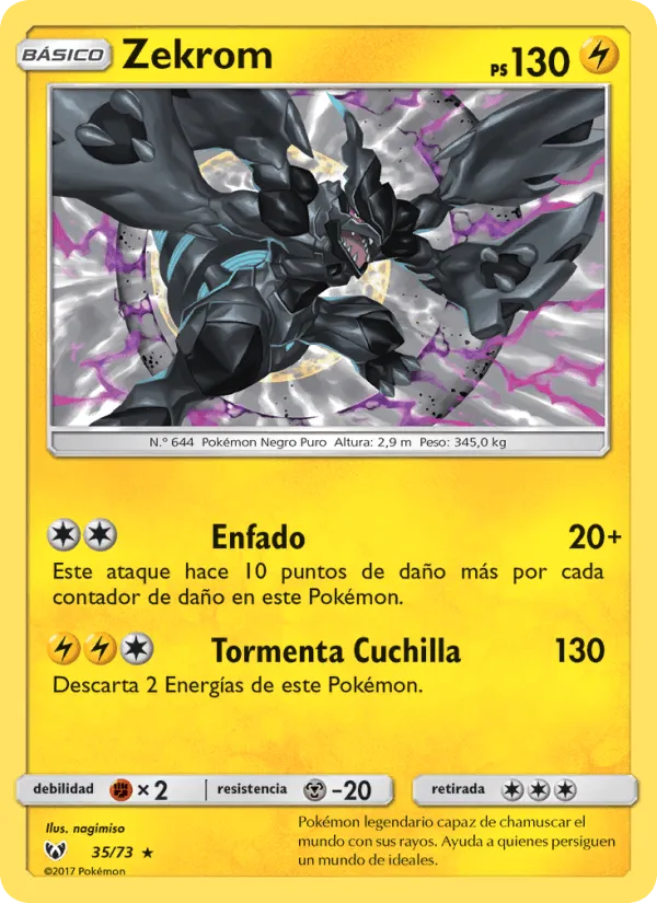 Zekrom · Leyendas Luminosas 35/73
