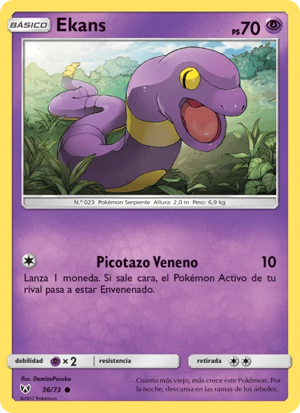 Ekans · Leyendas Luminosas 36/73