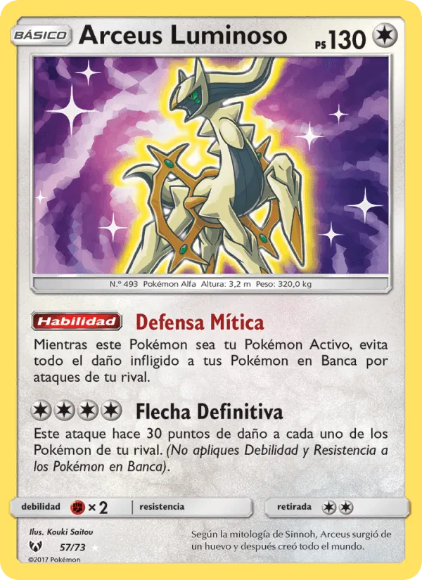 Arceus Luminoso · Leyendas Luminosas 57/73