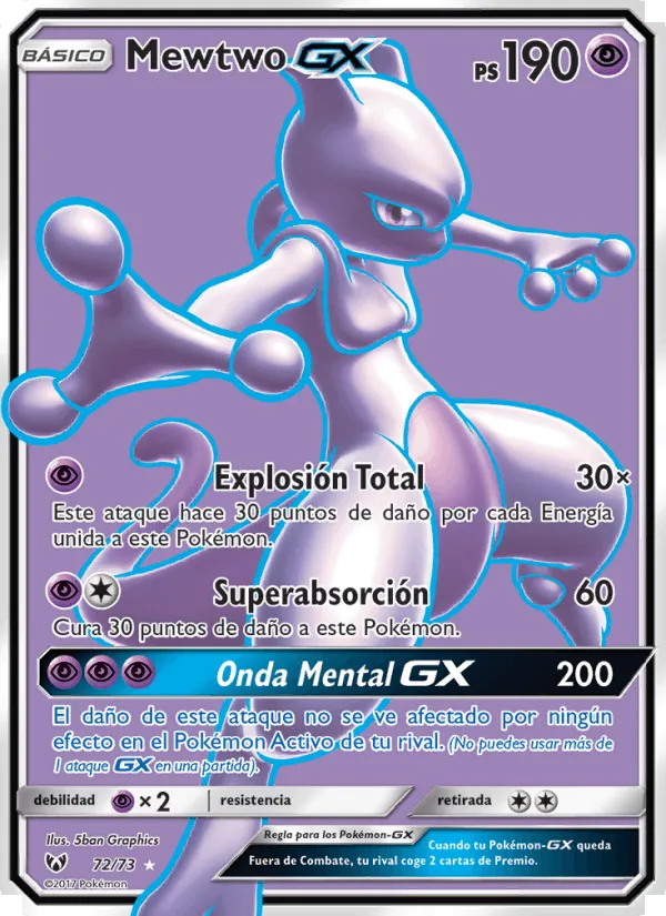 Mewtwo GX · Leyendas Luminosas 72/73