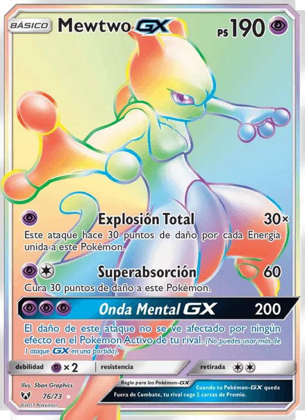 Mewtwo GX · Leyendas Luminosas 76/73