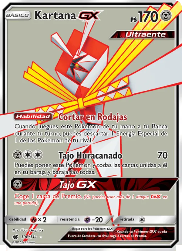 Kartana GX · Invasión Carmesí 106/111