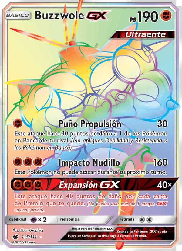 Buzzwole GX · Invasión Carmesí 115/111