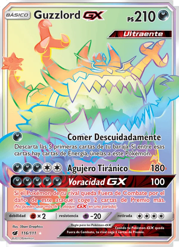 Guzzlord GX · Invasión Carmesí 116/111