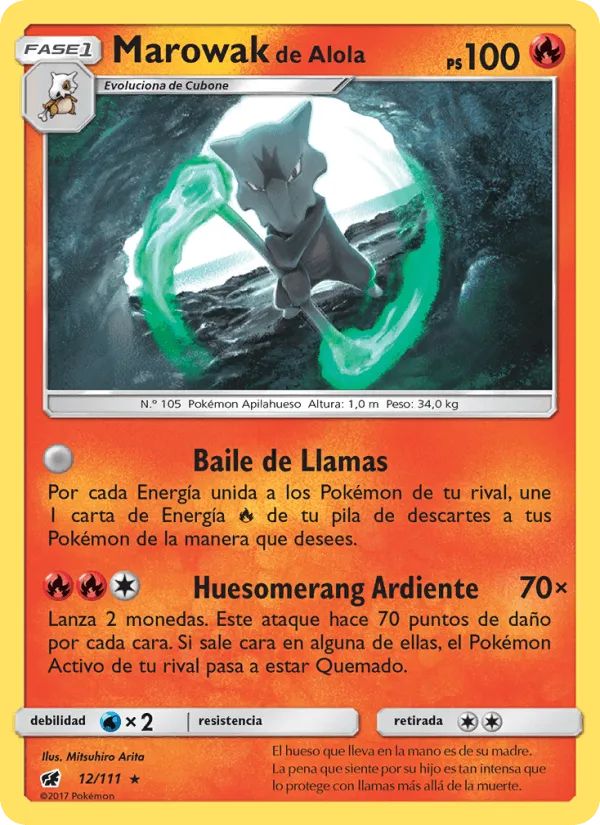 Marowak de Alola · Invasión Carmesí 12/111