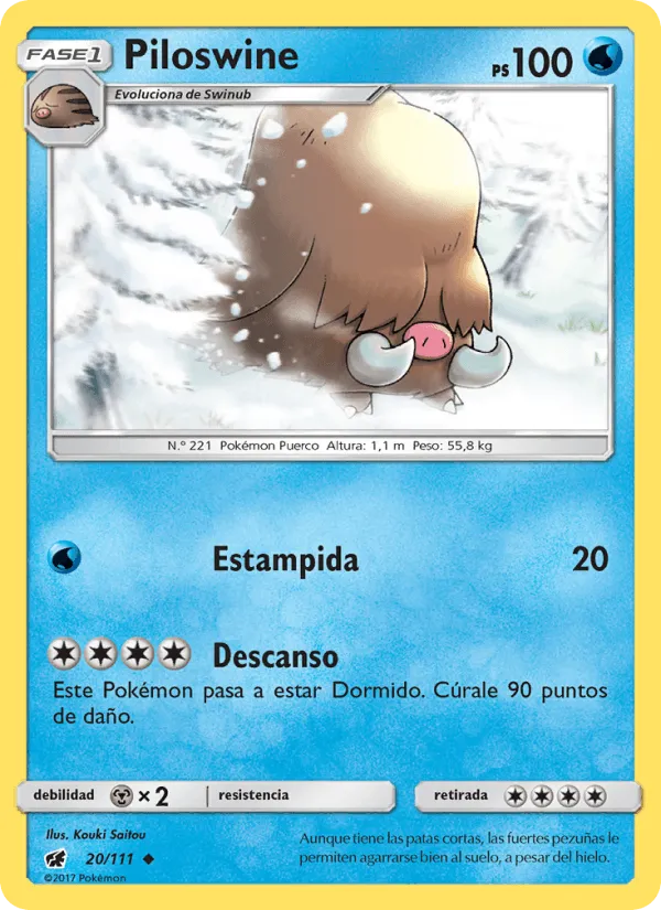 Piloswine · Invasión Carmesí 20/111