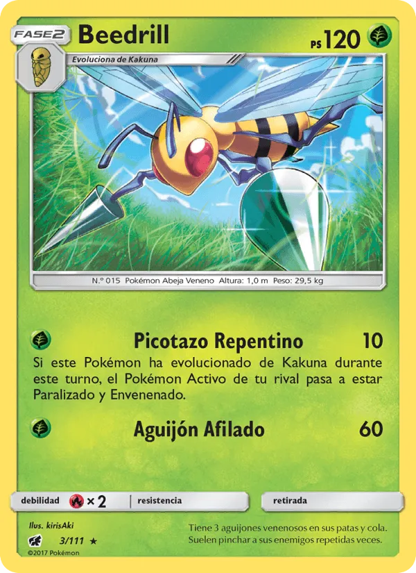 Beedrill · Invasión Carmesí 3/111
