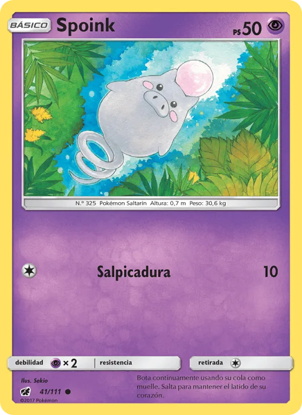 Spoink · Invasión Carmesí 41/111