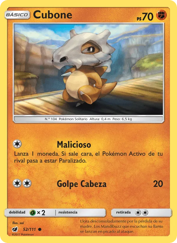 Cubone · Invasión Carmesí 52/111