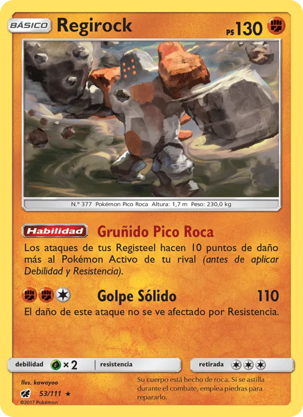 Regirock · Invasión Carmesí 53/111