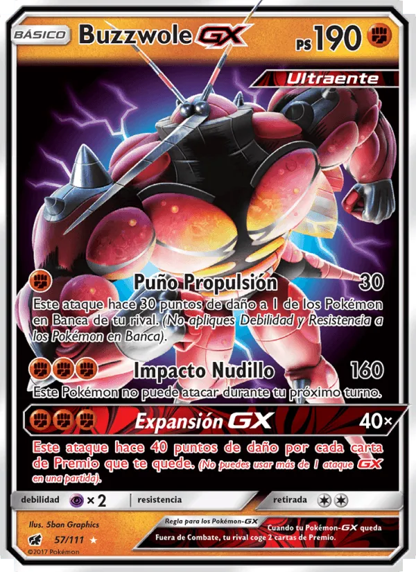 Buzzwole GX · Invasión Carmesí 57/111