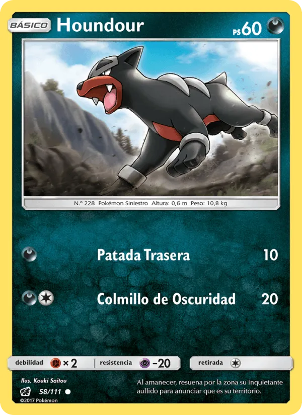 Houndour · Invasión Carmesí 58/111