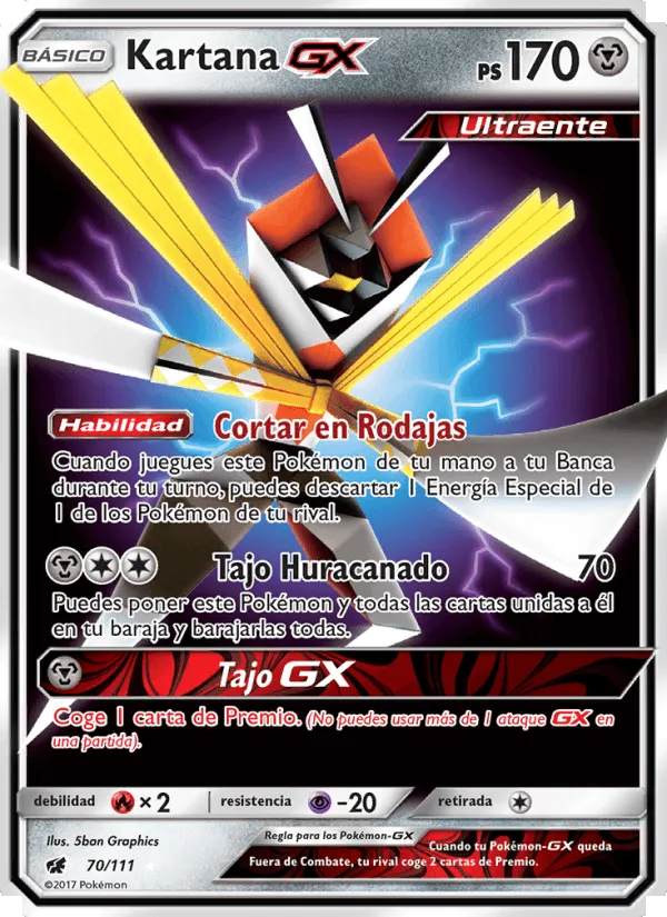 Kartana GX · Invasión Carmesí 70/111