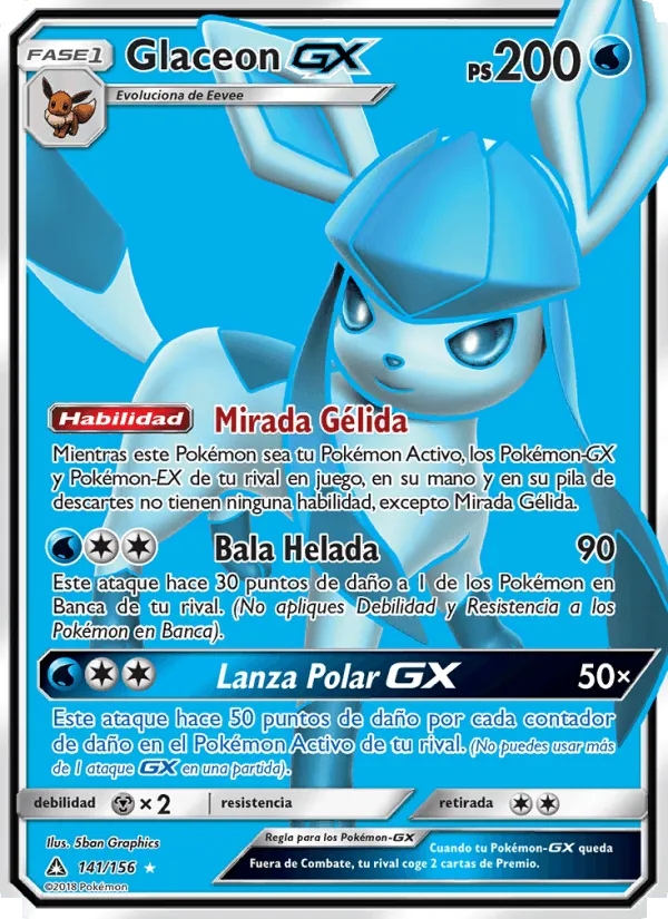 Glaceon GX · Ultraprisma 141/156