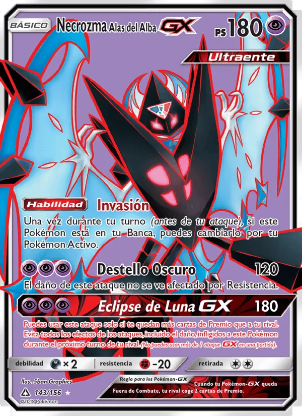 Necrozma Alas del Alba GX · Ultraprisma 143/156