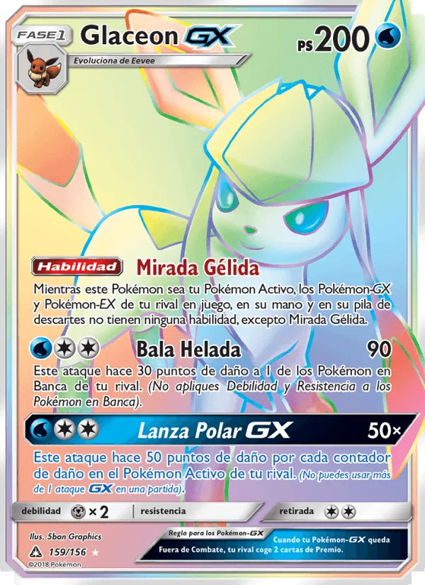 Glaceon GX · Ultraprisma 159/156