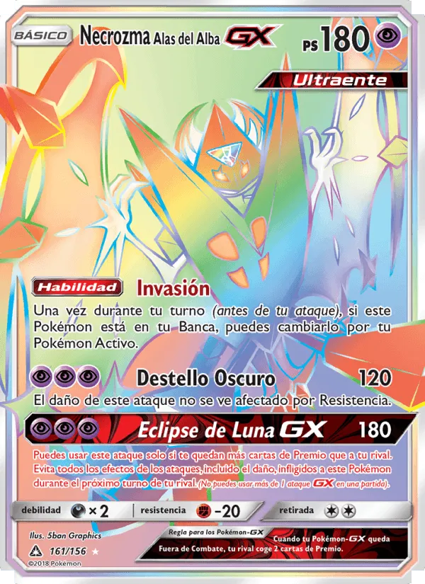 Necrozma Alas del Alba GX · Ultraprisma 161/156