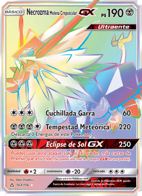 Necrozma Melena Crepuscular GX · Ultraprisma 163/156