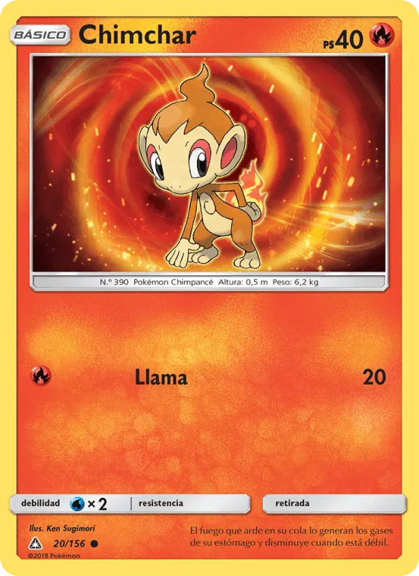 Chimchar · Ultraprisma 20/156