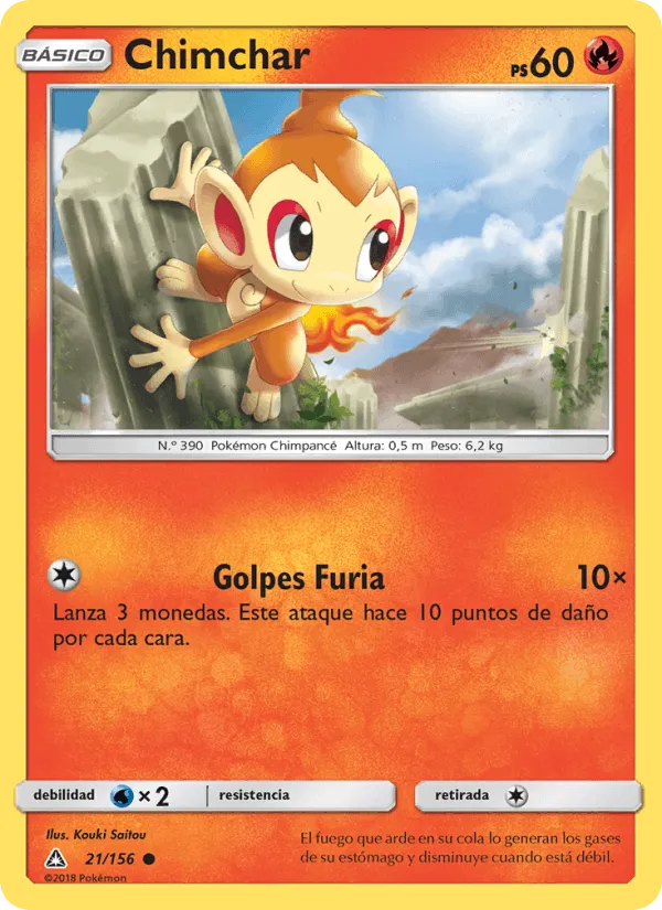 Chimchar · Ultraprisma 21/156