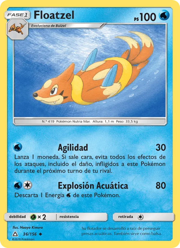 Floatzel · Ultraprisma 36/156