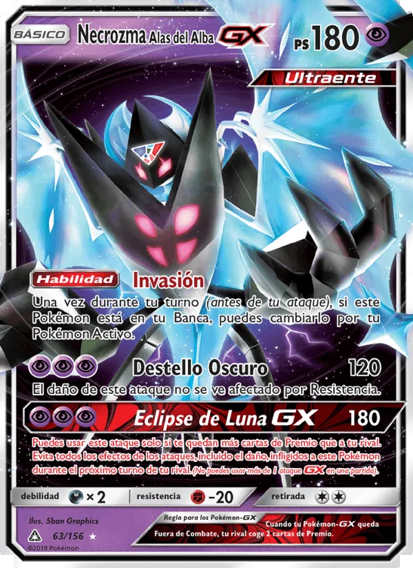 Necrozma Alas del Alba GX · Ultraprisma 63/156