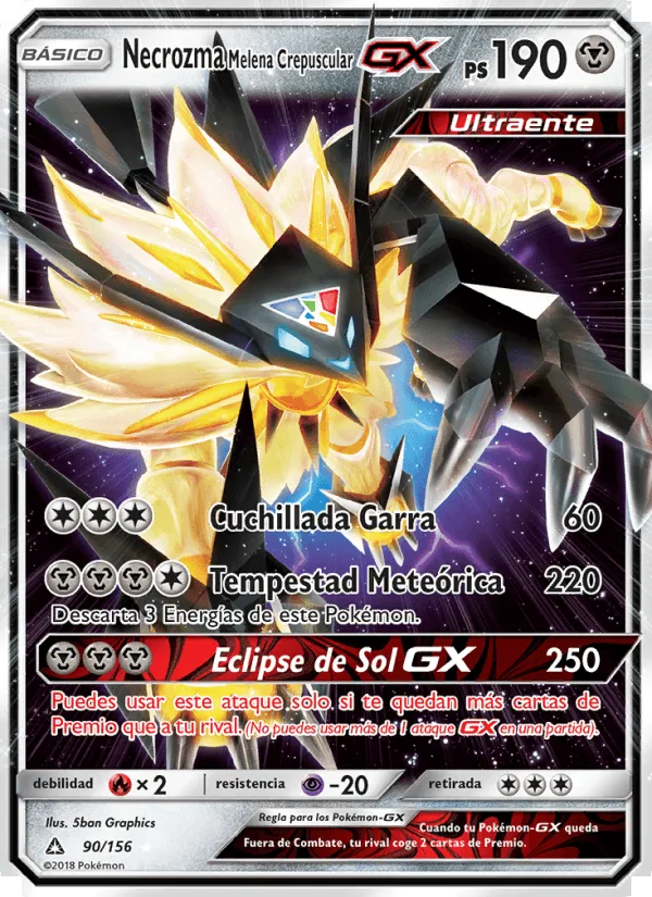 Necrozma Melena Crepuscular GX · Ultraprisma 90/156