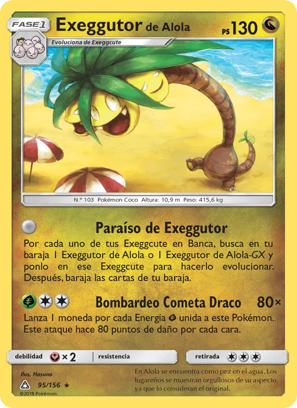 Exeggutor de Alola · Ultraprisma 95/156