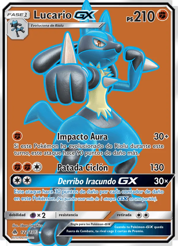 Lucario GX · Luz Prohibida 122/131