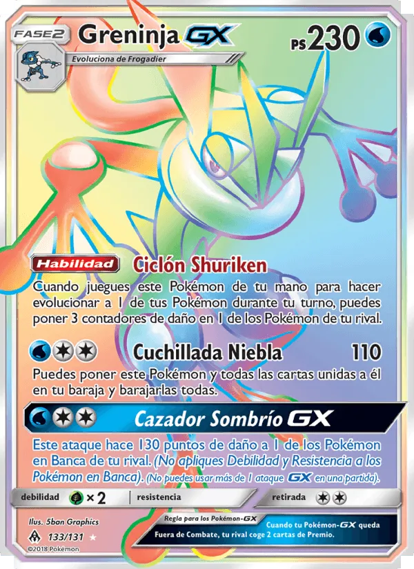 Greninja GX · Luz Prohibida 133/131