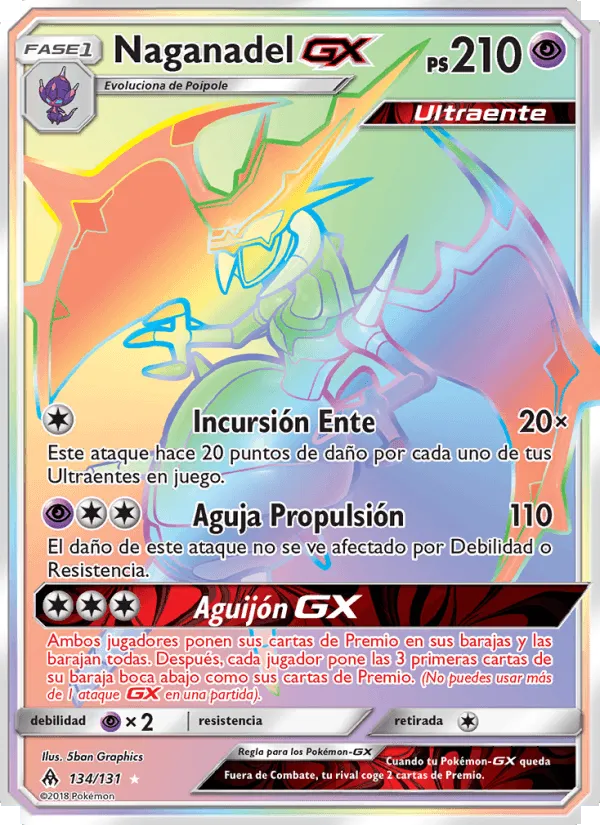 Naganadel GX · Luz Prohibida 134/131