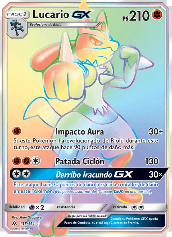 Lucario GX · Luz Prohibida 135/131
