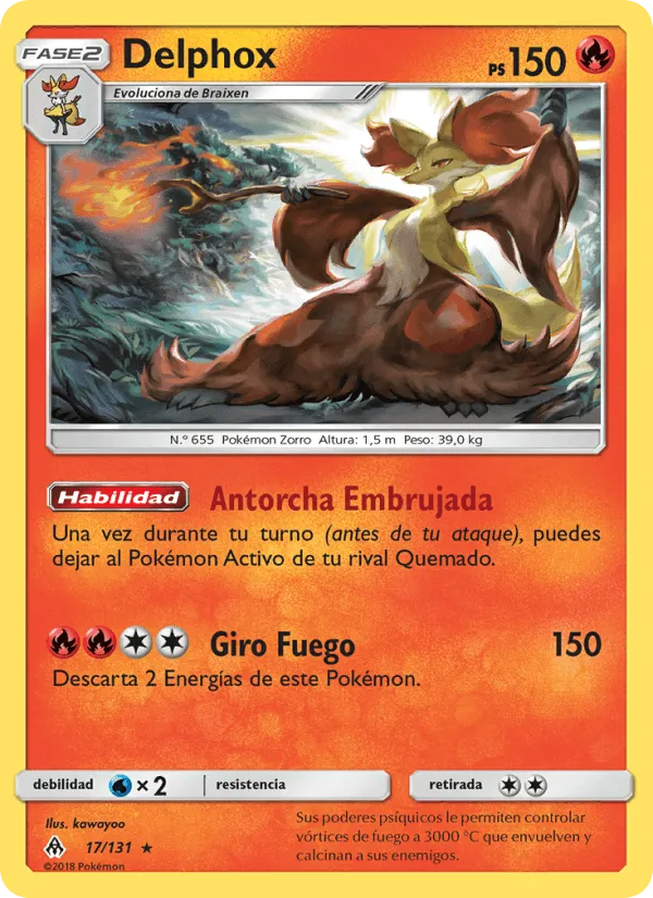 Delphox · Luz Prohibida 17/131
