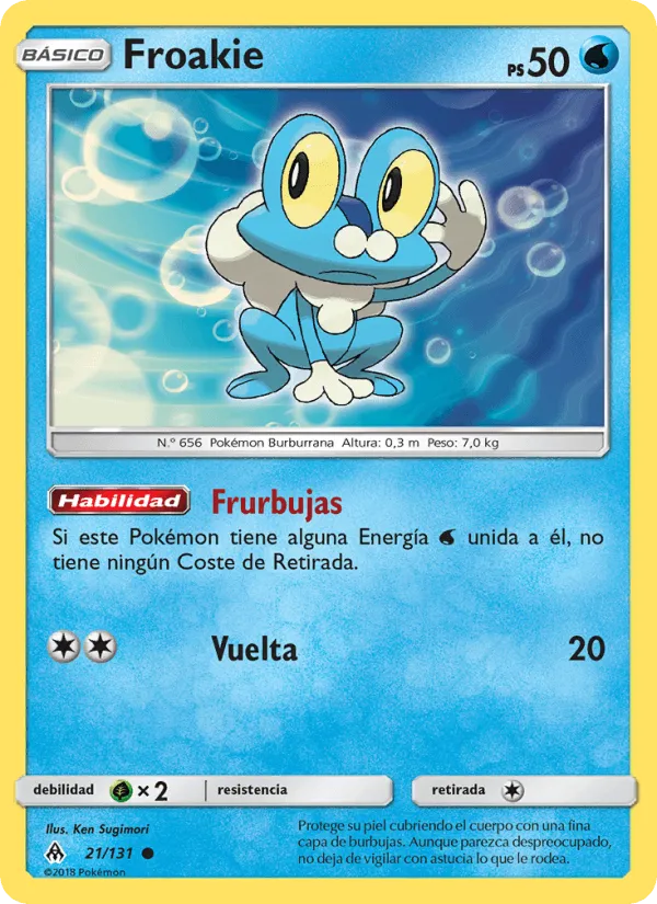 Froakie · Luz Prohibida 21/131